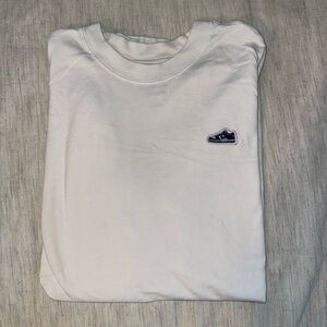 Nike mens t shirt with blue dunk low patch, size S